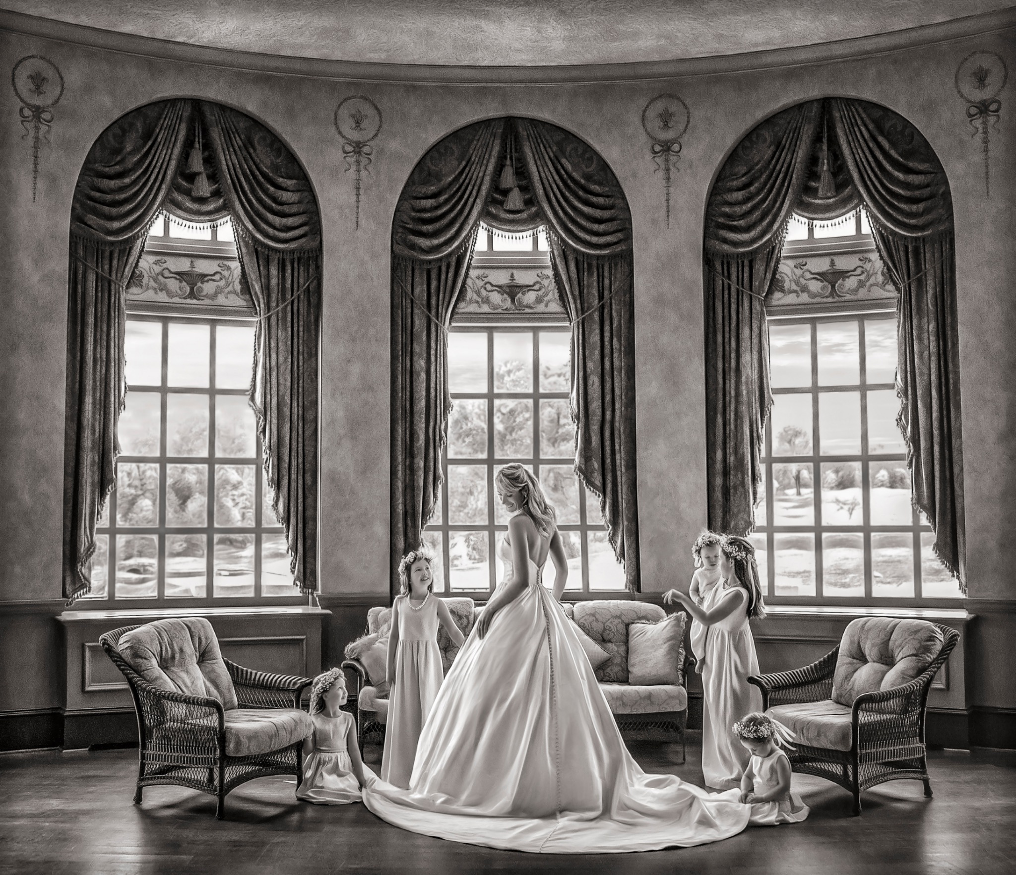 Signature wedding portrait by Mario Muñoz