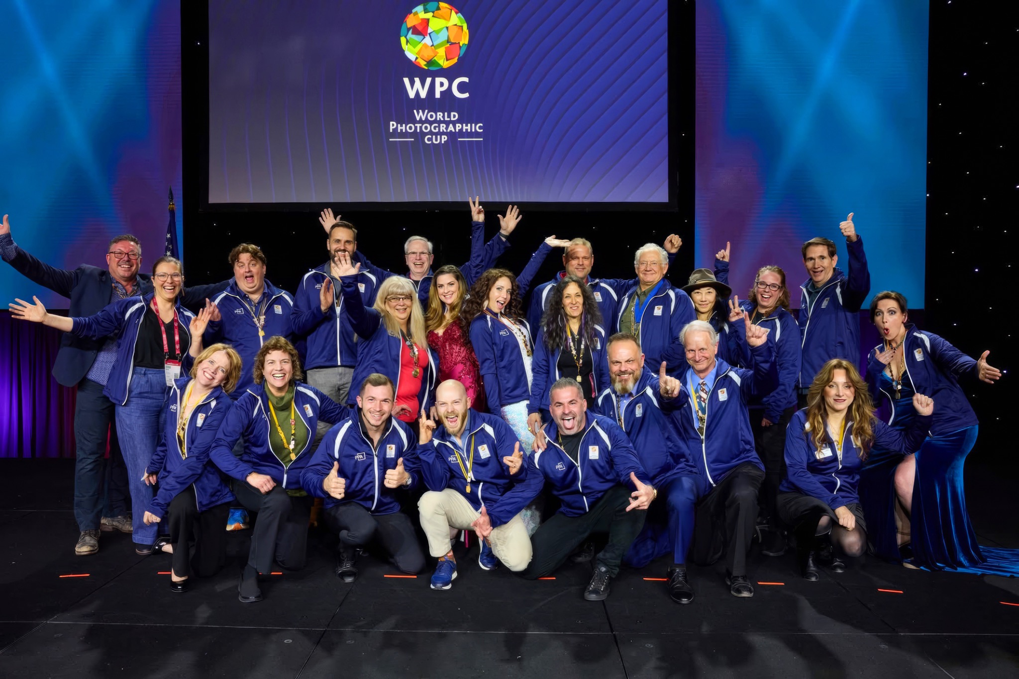 World Photographic Cup team photo featuring Mario Muñoz and fellow Team USA participants